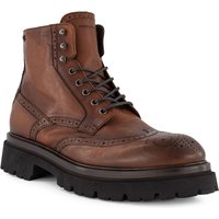 rosso e nero Herren Schnürboots braun Glattleder von rosso e nero