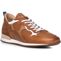 rosso e nero Herren Sneaker braun Leder geprägt von rosso e nero