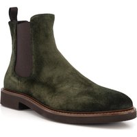 rosso e nero Herren Chelsea Boots grün Velours von rosso e nero