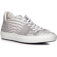 rosso e nero Herren Sneaker weiß Leder geprägt von rosso e nero