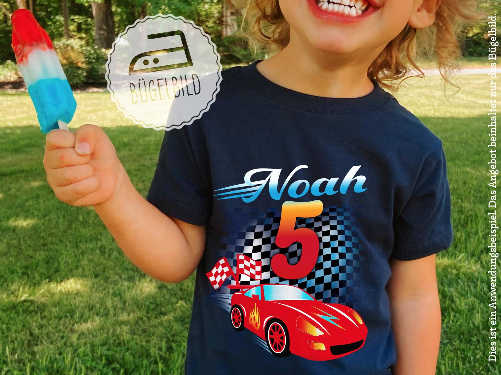 Bügelbild Rennauto Rennwagen, Personalisiert Mit Namen & Zahl - Diy Bügelmotiv Für Geburtstagsshirt Kinder Geschenk Kindergeburtstag Bügelbild Rennauto Rennwagen, Personalisiert Mit Namen & Zahl - Diy Bügelmotiv Für Geburtstagsshirt Kinder Geschenk Kindergeburtstag von rotekirschen