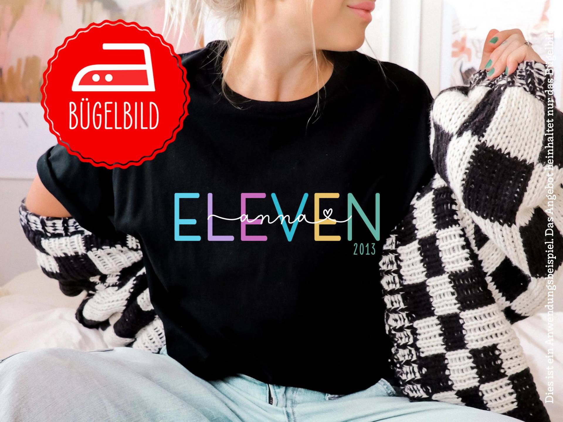 Geburtstagsshirt Mädchen Bügelbild, Personalisiert Mit Alter & Name, Mehrfarbig Boho, Regenbogen, Geburtstagsgeschenk Geburtstagsshirt Mädchen Bügelbild, Personalisiert Mit Alter & Name, Mehrfarbig Boho, Regenbogen, Geburtstagsgeschenk von rotekirschen