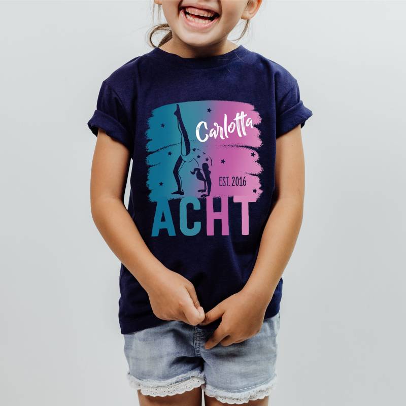 Geburtstagsshirt Turnerin Turnen | Personalisiertes T-Shirt Geschenk Für Mädchen Zum Geburtstag, Ostern 6. 7. 8. 9. 10. 11. Geburtstag von rotekirschen