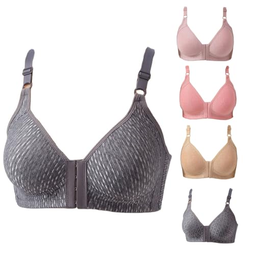 BH Damen Ohne Bügel BH Vorne Verschließbar Push Up BH Große Größen Sport BH Damen BHS Bralette Damen Rückenfrei Comfy BH Glammering Shapewear BH Anti Hängebusen BH Damen Unterwäsche BH Bequem von routinfly