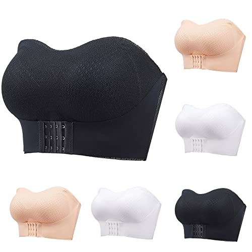 BH Damen Ohne Bügel Damen Minimizer BH Trägerloser BH Bralette Damen Sport BHS Für Damen Bequem BH Trägerlos Damen GroßE Brüste BH Ohne Träger Push Up Damen BH Bandeau Unterwäsche Rückenfreier Bra von routinfly