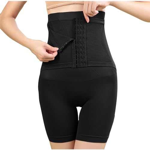 Bauchweg Unterhose Damen Miederhose,Hohe Taille Nahtlos Stark Formend Bauch Weg Bauchkontrolle Unterwaesche,Hip Shapewear Hoher Taille Unterwäsche Frauen Formende Leggings Miederslips (B_Schwarz, XL) von routinfly