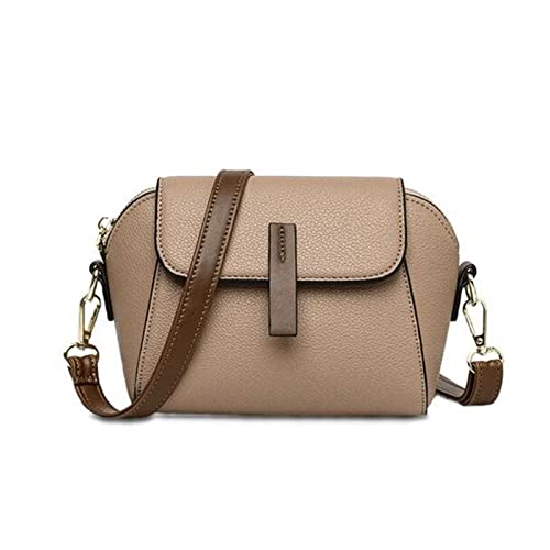 Crossbody Tasche Damen Kleine UmhäNgetasche Strandtasche Light Luxury Soft Leather Strap Bag Casual Bag Messenger Bag Reisetasche Handtasche Mit Verstellbarem Abnehmbarem Schulterriemen (Khaki) von routinfly