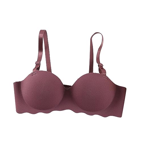 Damen Nahtloser Push Up BH Wmbra Haltungsverbessernder BH Damen Elastizität Bustier Atmungsaktiv Bequem Sexy Dessous Ultra Dünn Plus Größe Alltags BH Leichter Bralette Deep Cup BH von routinfly