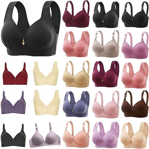 Damen Nahtloser Sport BH Ohne BüGel Shaping BH Push Up Everyday BH FüR GroßE BrüSte Leichter High Support Bralette Full Cup Sexy Lingerie Atmungsaktiver Shaping BH Elegant Bequem Intimates von routinfly