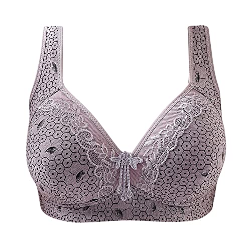 Damen Ohne Bügel Push Up BH Sport Bralette Vollschalen Druckt BHs für Damen Nahtlos Starker Halt BH Komfort Alltägliche Damen BH Gepolsterter Unterwäsche Große Größen Klassische Bustier Damen BH von routinfly