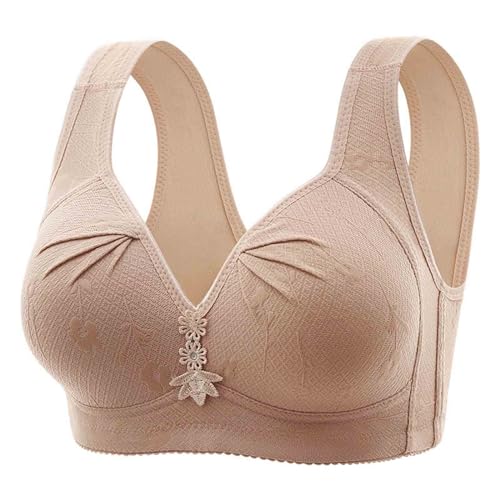 Damen Push Up BH Ohne Bügel Sexy Bustier Sport BH Bustier Nahtloser BH Damen Gepolstert Bralette Starker Halt Klassische BHS Bügelloser Weich BH Komfort Vollschalen BH Für Alltag Yoga Fitness von routinfly