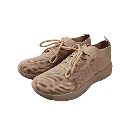 Damen Sommer Trainer Sportschuhe Schnell trocknende Schuhe Unisex Barfuß Walking Schuhe Thick Soles Sneaker Outdoor Jogging Solid Color Fly Woven Plus Size Mesh Shoes Casual atmungsaktive Non Slip von routinfly