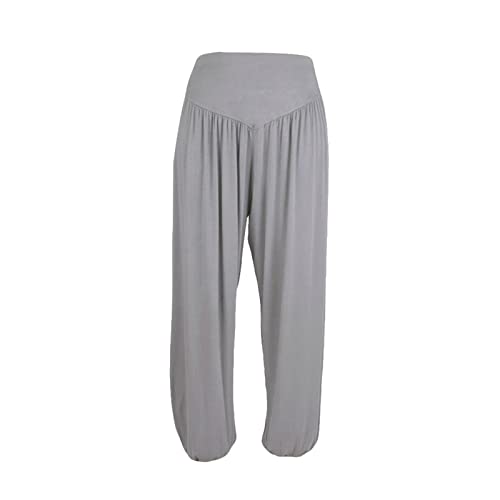 Damen Sommerhosen LäSsige Baumwollhosen Baggy-Hosen Leichte Hosen Mit Hoher Taille Elastische Lose Freizeithosen Jogginghosen Streetwear Yoga Hosen Tanzhosen Herbst Plus GrößE Weiche Stoffhosen von routinfly