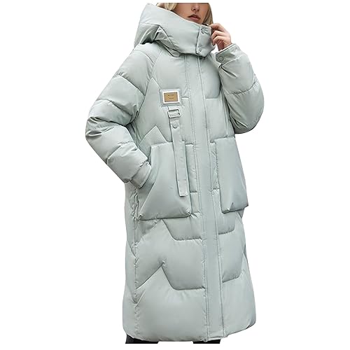 Damen Winterjacke Oversize Parka Winter Warm Gesteppte Mantel Mit Kapuze Lange Damen Hooded Puffer Jackets Damen Parka Jackets Übergangsjacke Warm Steppjacke Lang Winter Puffer Padded Mantel von routinfly