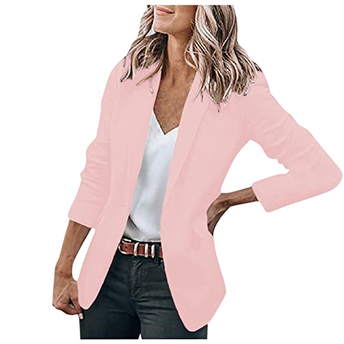 Formale Blazer für Frauen Solide Knopftasche Freizeit Langarm Anzug Mantel Tops Lippen T-Shirt Frauen Gothic Tops Schmetterlingsärmel Bluse von routinfly