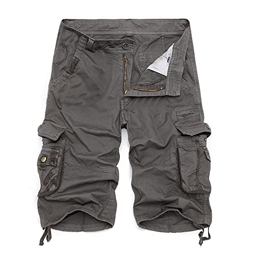 GroßE GrößE Cargo Shorts Herren Mode MäNner Kurz Arbeitshosen Stretch Bermuda Shorts Stilvoll Laufshorts Elastischer Bund Festliche Hosen Locker Chino Shorts Radhose MäNner Kurz Wandershorts von routinfly