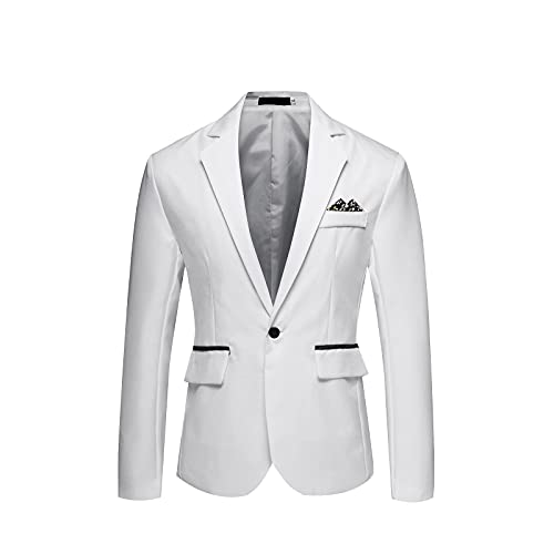 Jacke Anzug Herren Hochzeit DüNn Plus GrößEn Anzug Jacke Business Sommer Jacke Anzug Schlank Modern Anzug Jacke Sportlich Freizeit Anzug Blazer Revers Formelle Herrenmode LäSsig ÜBergangsjacke von routinfly