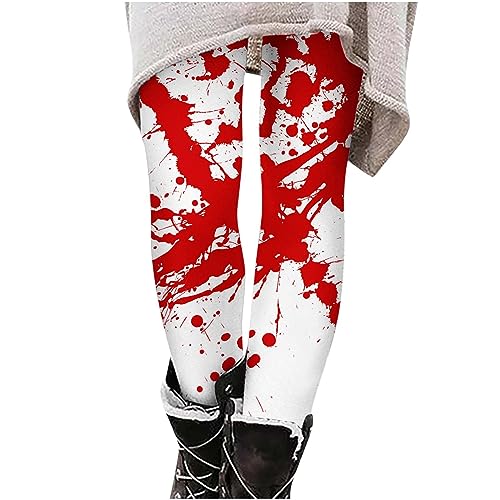 Leggings Damen Halloween Strumpfhose Warm Hosen Freizeithose Halloween Print Warm Leggings Bequem Stoffhose Elegant Pyjama Herbst Winter Leggings Dehnbar Slim Fit Hosen Klassische Halloween KostüM von routinfly