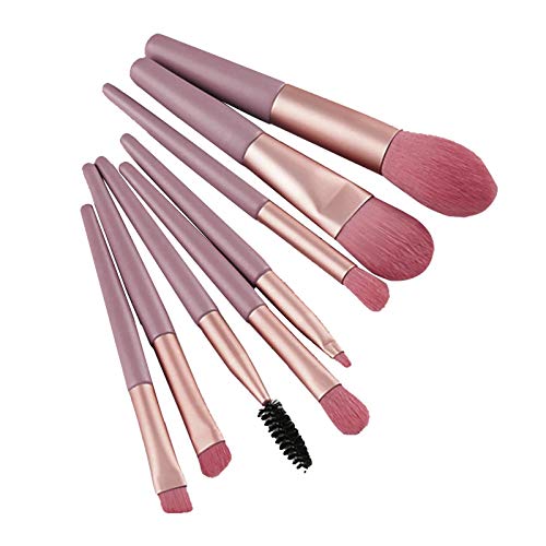 Makeup Pinsel Set 8Pc/10Pc Portable Makeup Pinsel Set Mini Reise Make Up Pinsel Set Bequem Zu Halten Einfach Zu Bedienen Schonend FüR Die Haut Makeup Tools Perfekte Geburtstagsgeschenke Damen (D 8PC) von routinfly