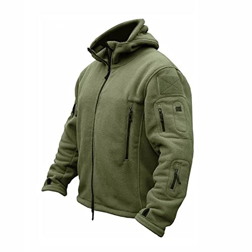 Outdoor warme Innenfutter Fleecejacke Herren Kälteschutz Sturmanzug Kapuzenjacke Volltonfarbe Kapuzenjacke Herren T-Shirt Herren Jacken Weihnachten Uniform Fräulein Alpaka Paillettenbesetzt von routinfly