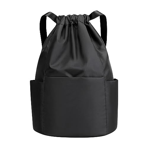 Wasserdichte Drawstring Tasche Schwimmen AusrüStung Taschen Faltbar GroßE KapazitäT Reisetasche Nass Trocken Trennung Rucksack Turnhalle Tasche Sackpack Sandproof Strand Rucksack Herren Damen (A) von routinfly