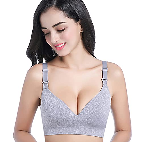 Wmbr BH Damen Push Up BH Nahtlose Still BHS Ohne Bügel Damen Schwangerschafts BH Still BH Gepolstert Weich Hoch Stützend Alltags BH Verstellbare Träger Bralette Schlaf Sport Unterwäsche von routinfly