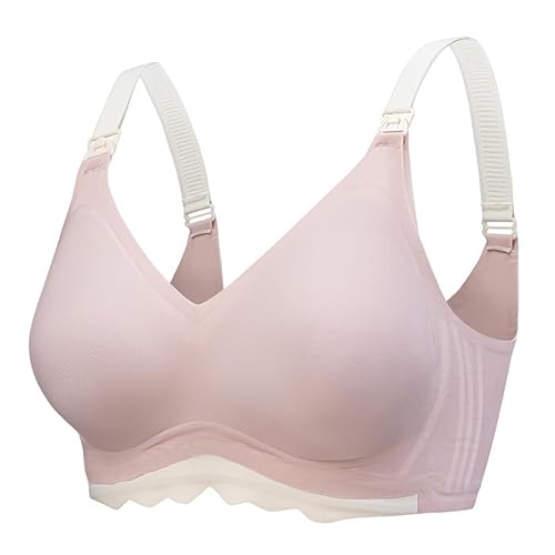 routinfly BH Damen Nahtlose Still BHS Atmungsaktiv Komfortabel Schlaf Still BH Full Cup Hohe UnterstüTzung Push Up BH Ohne BüGel ElastizitäT Bustier Shaping Everyday Bra Gepolsterter Sport BH Sommer von routinfly