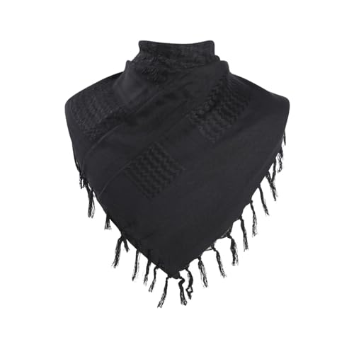 routinfly Damen Schals Warmer Dreieckschal mit Button Winterschals Retro Damen Wickelschal Lässige Herbstschal Winterschal Halstücher übergroßer Weich Scarf Poncho Geschenk (V: Schwarz) von routinfly