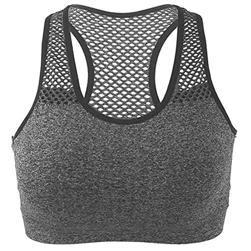 routinfly Damen Sport-BH Ohne Bügel Tank Top BH Mesh Atmungsaktiv Bralette y2k Sport Unterwäsche Rückenfrei Yoga Bralette Alltag Sportoberteil Frau Bustie U-Hals Schlafen BH für Frauen Mädchen von routinfly