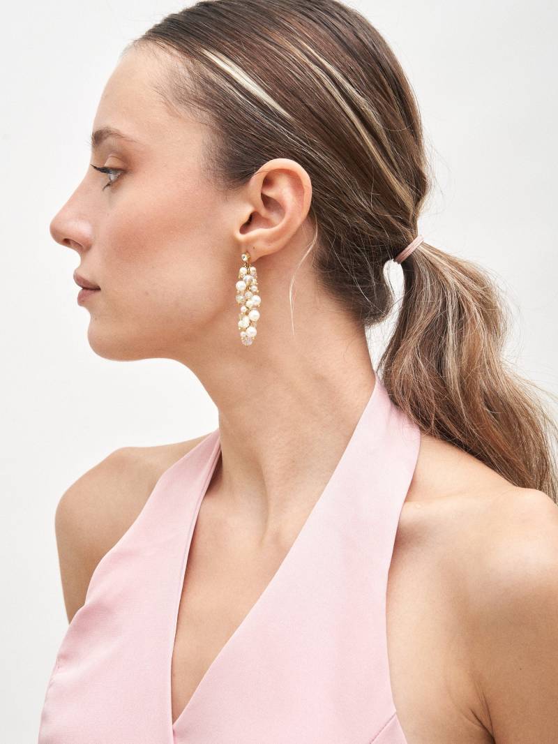 Perlen Baumeln Ohrringe, Kristall Braut Statement Brautjungfern Geschenke Hochzeit Ohrringe von rozeandmore