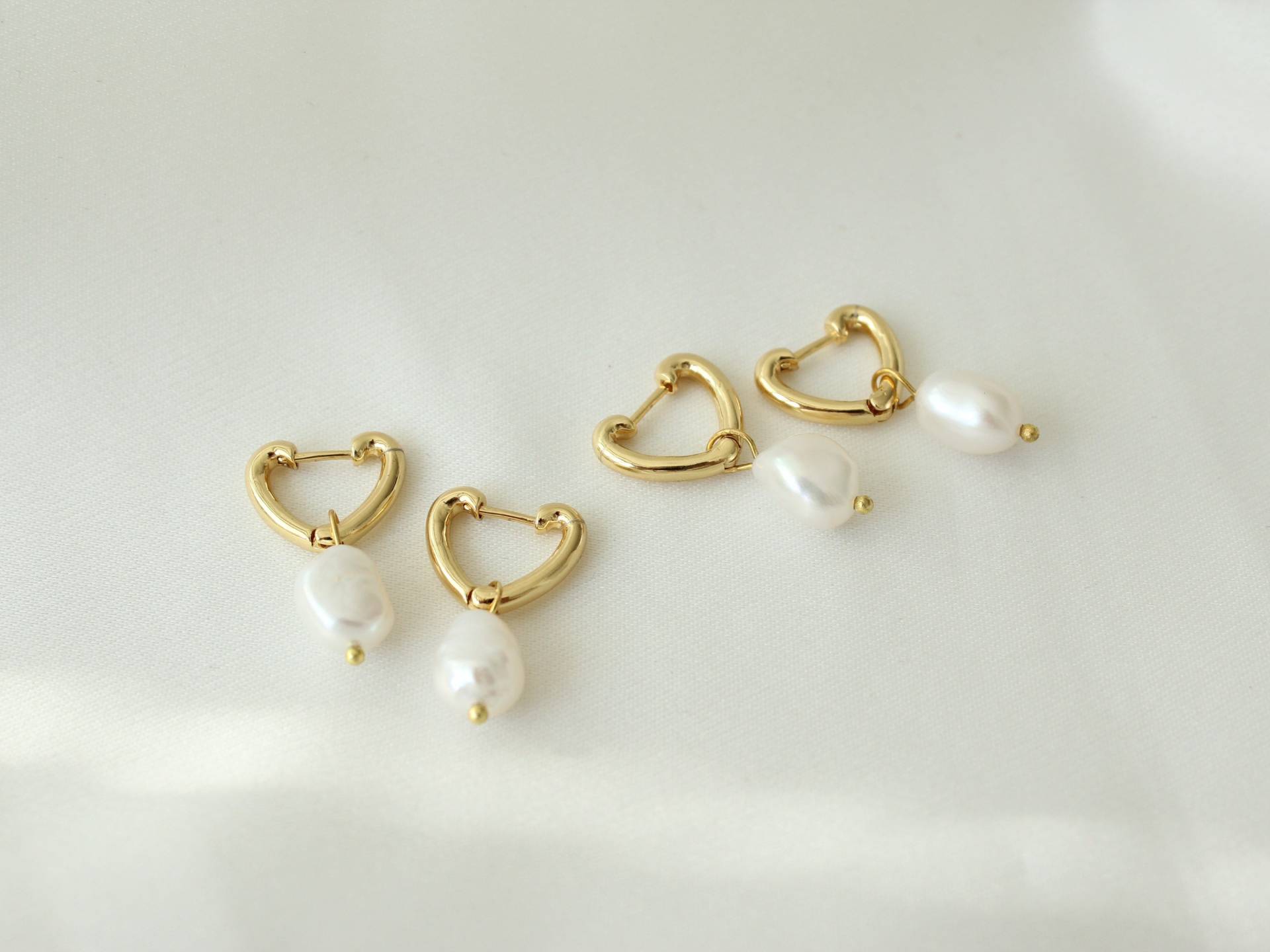 Perlen Tropfen Ohrringe, Brautschmuck, Hochzeit Braut Ohrringe Perle, Perle Vergoldete Messing von rozeandmore