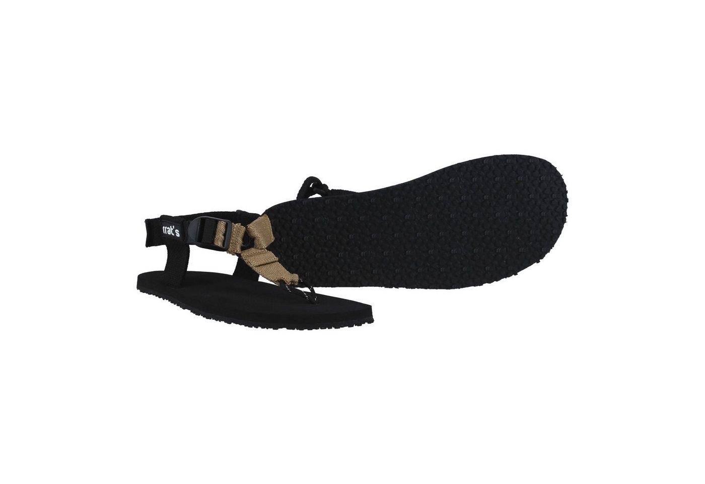 rrat's Y-Flex schwarz/beige Sandale von rrat's