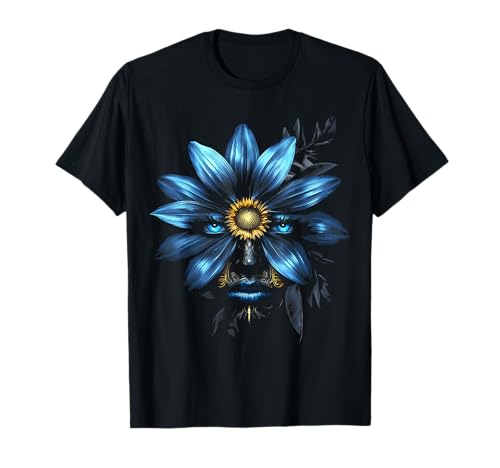 Gänseblümchen Frauen abstraktes Motiv blaue Augen Kunstwerk Gänseblümchen T-Shirt von @rtY