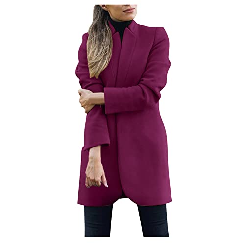 Coat Short Hairy Open Cardigan Long Suit Women Long Solid Sleeve Front Jacket Damen Coat Women Long Sleeve Hairy Open Front Short Cardigan Suit Jacket Solid Long Coat Moderner Damen von rtdgcv