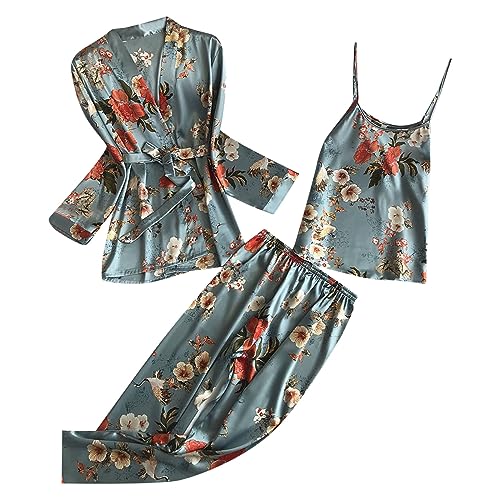 Morgenmantel Damen Satin Damen Homewear Nachthemd Dreiteiliger Anzug Spitzenpyjama-Set Karierte Pyjamahose Morgenmantel Damen Sexy Set Bedruckter Bademantel 3er-Set Morgenmantel Damen Satin Damen Homewear Nachthemd Dreiteiliger Anzug Spitzenpyjama-Set Karierte Pyjamahose Morgenmantel Damen Sexy Set Bedruckter Bademantel 3er-Set von rtdgcv