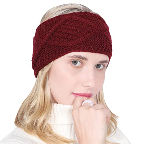 Winter Stirnband Damen Haartuch Wrap Turban Bad Duschkopf Handtuch mit Knöpfen Schnelltrockner Trockenes Haar Hut für Bad Dusche Schweißbänder Neon Frauen Einfarbig Tuch Knoten Satin von rtdgcv