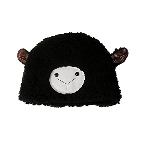 rtdgcv Frauen-Winter-Warmer winddichter Hut-Skireiten-Fleece-Wärmer-Nette Karikatur-Schaf-Ohr-Hut-Nette Kappe für Frauen-Mädchen Warme Mütze Herren Plüsch-Teddy-Fleece von rtdgcv