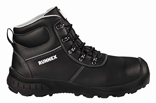 ruNNex Sicherheitsstiefel S3 TeamStar S3-Sicherheitsschnürstiefel schwarz/grau 45 von ruNNex