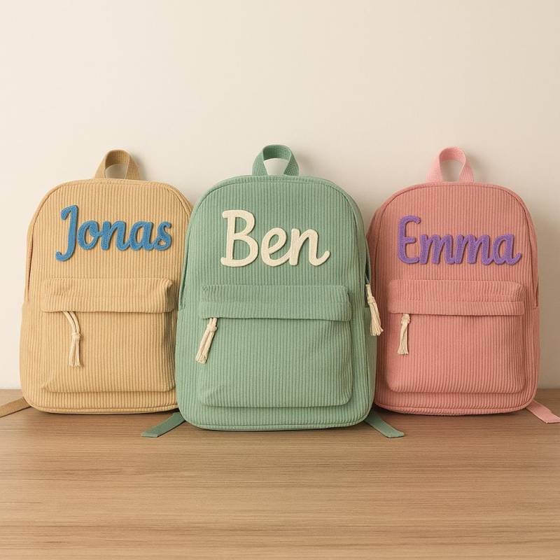 Kindergartenrucksack Personalisiert Mit Namen - Kita Rucksack Kleinkinder Geschenk Einschulung & Kindergarten von rubonskreativ