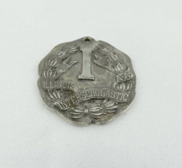 1912 High Jump Illinois Interscholastic Medaille Graviert "Run Von Geo Gewonnen. Allen 5Ft 8In" Sterling Kostenloser Versand #highjump-Uv1 von rubysvintagejewelry