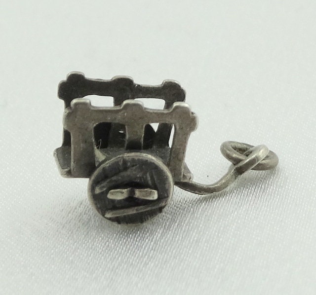 Antike Japan Cart Vintage Sterling Silber Charme Kostenloser Versand #japa-cm18 von rubysvintagejewelry