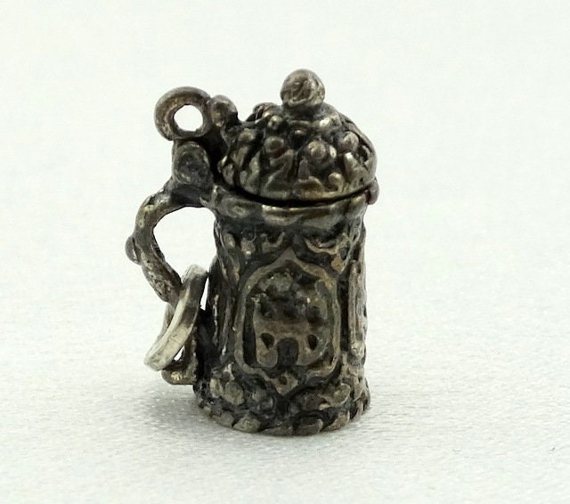 Antikes Bier Stein Vintage Sterling Silber Charme Kostenloser Versand #stei-cm20 von rubysvintagejewelry