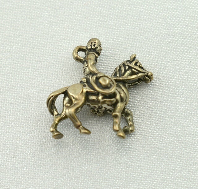 Cowboy Pferd Vintage Sterling Silber Charm Gratis Versand #hors-cm13 von rubysvintagejewelry