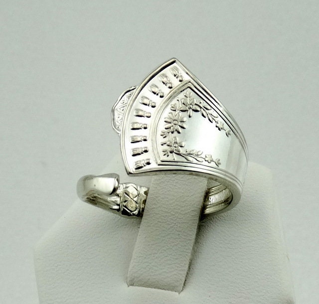 Echte Vintage Hand Made Sterling Silber Verstellbare Größe Löffel Ring Kostenloser Versand #fan-F12-Spr1 von rubysvintagejewelry
