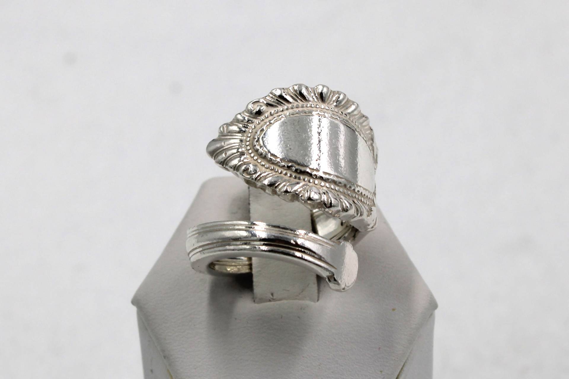 Echtes Vintage Schilf Und Barton Muster Sterling Silber Größenverstellbar Löffel Ring Größe 9 Versandkostenfrei #randb-Sr20 von rubysvintagejewelry