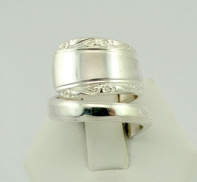 Einfache Vintage Hand Gemacht Sterling Silber Verstellbarer Löffel Ring Größe 6 3/4 Kostenloser Versand #six-B2-Spr3 von rubysvintagejewelry