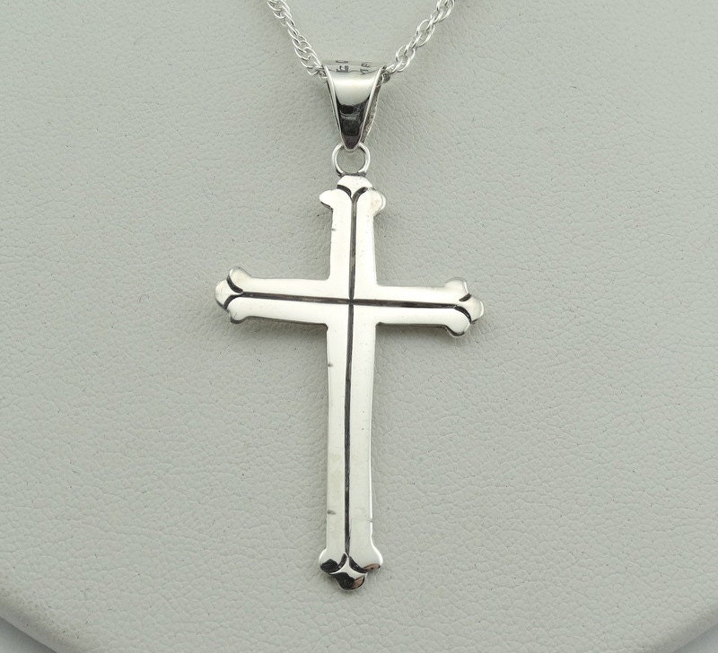 Einfache Vintage Solid Sterling Silber Kreuz Anhänger Kostenloser Versand #simple-xp1 Einfache Vintage Solid Sterling Silber Kreuz Anhänger Kostenloser Versand #simple-xp1 von rubysvintagejewelry
