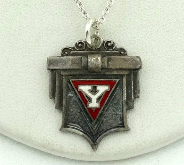 Einzigartige 1944 Vereinigung Der Christlichen Jugend Buenos Aires Argentinien Vintage Sterling Silber Emaille Medaillon Anhänger Kostenloser von rubysvintagejewelry