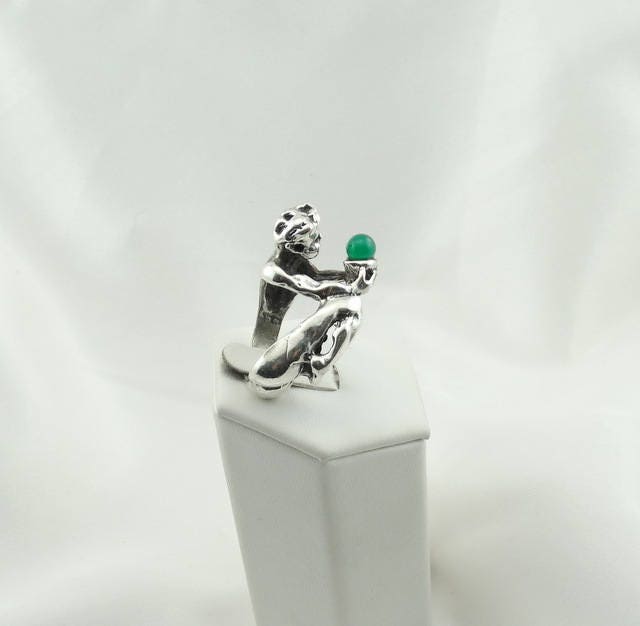 Einzigartige Kontemplation Designer Sterling Silber Vintage Ring Erheblich Kostenloser Versand #contemplate-Sr6 Einzigartige Kontemplation Designer Sterling Silber Vintage Ring Erheblich Kostenloser Versand #contemplate-Sr6 von rubysvintagejewelry