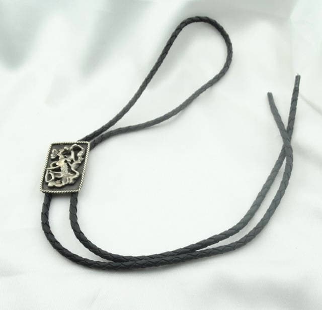 Einzigartige Picasso-Stil Abstrakte Sterling Silber Bolo Krawatte Kostenloser Versand Neue Geflochtene Lederschnur. #abstract-Uv1 von rubysvintagejewelry